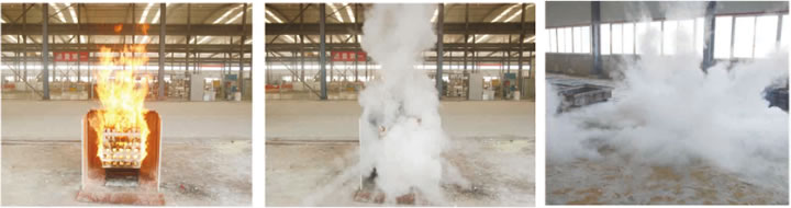 throwing superfine powder fire extinguisher instruction