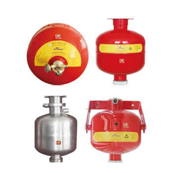 Hanging dry powder fire extinguishing device instrcution