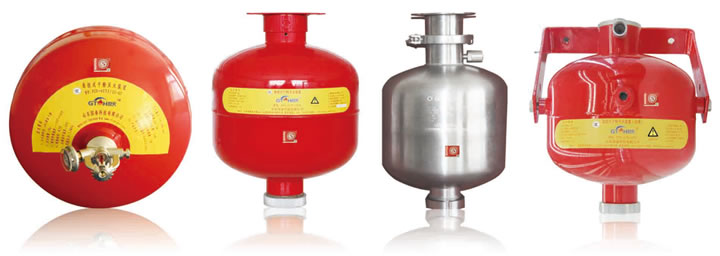 Hanging dry powder fire extinguishing device instrcution