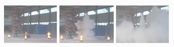 Hanging dry powder fire extinguishing device instrcution