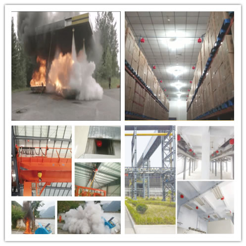 Hanging dry powder fire extinguishing device instrcution