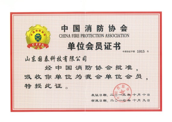 China Fire Fighting Association Member
