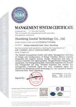 OHSAS18000 Occupational Health and Safety Management System Certification